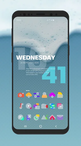 I-download ang Bluric APK – Frozen Glass Icon Pack Para sa Android - Screenshot 2