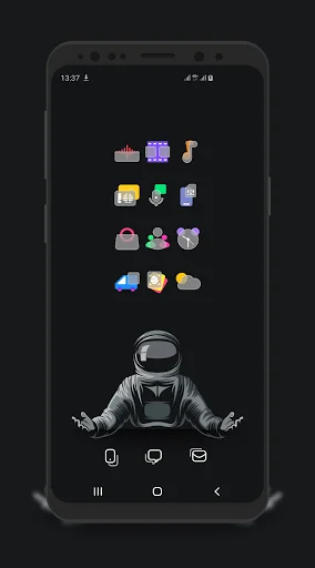 I-download ang Bluric APK – Frozen Glass Icon Pack Para sa Android - Screenshot 5