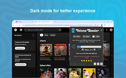 Volume Booster – Palakasin ang Audio sa Browser nang Libre - Screenshot 4