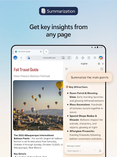 Download Microsoft Edge: AI Browser – Pinakamabilis na AI Search - Screenshot 10