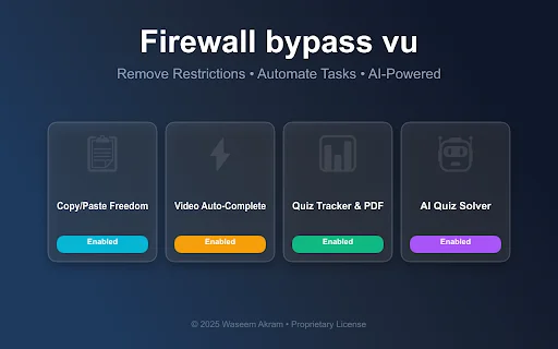 Firewall Bypass VU: Pinakamahusay na Productivity Tool para sa LMS - Screenshot 2