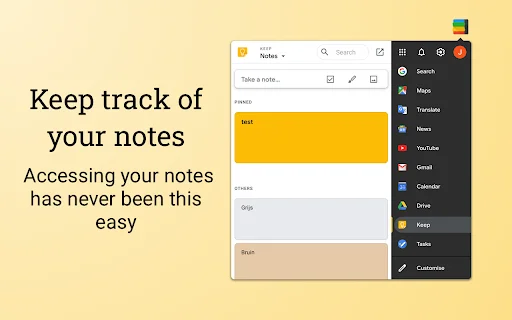 Black Menu for Google: Mabilis na Access sa Apps – I-download - Screenshot 4